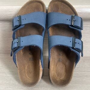 Birkenstock Arizona Regular Fit Birko Flor Navy Kids Youth 3